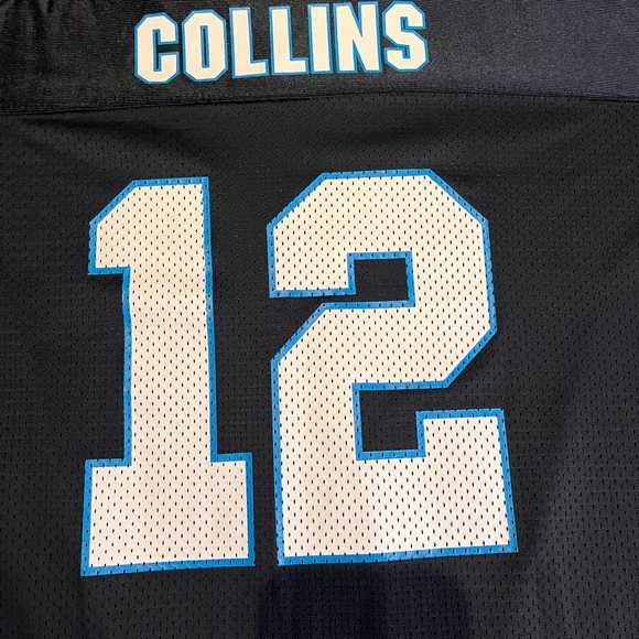 Vintage Carolina Panthers Kerry Collins #12 Starter Jersey Size Large /X-Large - Picture 2 of 5